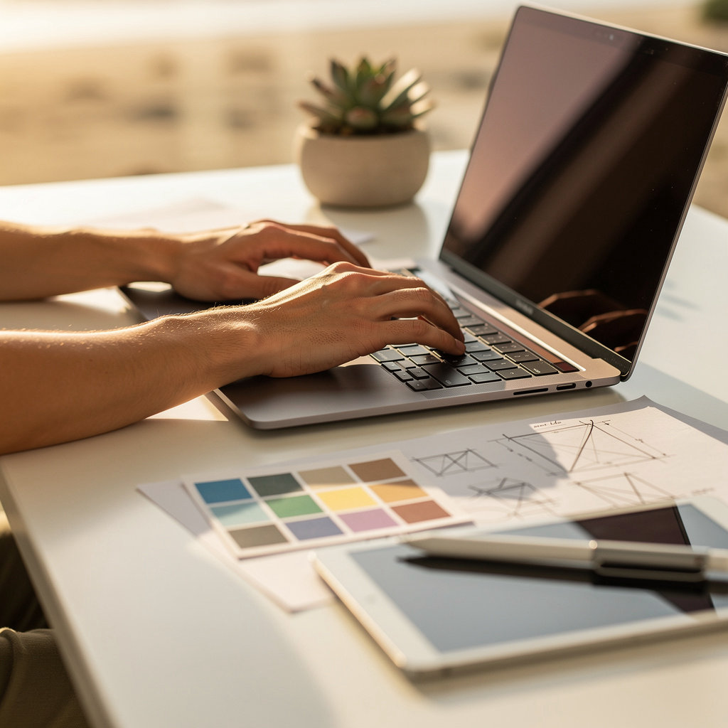 Ashley Wilder San Diego web design experts collaborating on a project in San Diego, California